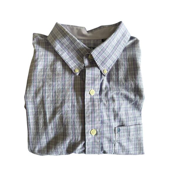 Izod Premium Essential Men’s Button Down Long Sleeve Purple Blue 2XL - Picture 3 of 6